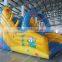 Yellow And Blue Small 6x5m Pvc Inflatable Water Slide, Customize Pvc Inflatable Slide And Pvc Pool,inflatable Water Slide