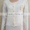 Lady Stitching Knitting Wear Casual Back Lace Stitching Sweater Cardigan