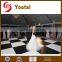 High Gloss Laminate Black And White Dance Floor