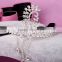 2015 Luxury Sparkling Sliver Plated Style Crystal Princess Wedding Party Crown Tiara Hairband Women Bridal Hairwear