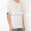 Summer men short sleeve o neck faded cotton blank t-shirts