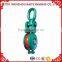 Green Industrial Big Pulley 250kg CE Approved Chain Hoist Pulley Block made in China