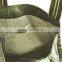 Olive canvas tote bag