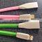 Rhombus Zinc Alloy connector USB cable 2 in 1 for iPhone and Andoird