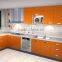 Orange color custom made kitchen design modern DJ-K224