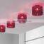 Modern colorful glass battle pendant light with simple and fashionable design