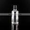 100ml glass bottle essential oil bottle clear glass bottle with aluminum cap