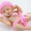 Fashion cute mini vinyl baby dolls 4 inch palm hand doll toy that look real