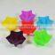 7cm diameter five star designs silicone muffin cups