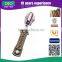 OIO Leather Puller With Zinc Alloy Slider In Metal Zipper