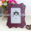 Resin crafts Xiamen supplier vermilion photo frame
