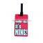 Custom soft pvc travel luggage tag for promotion gifts