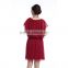 2016 Casual style dress one color V-neck beautiful lady fashion dress for summer season