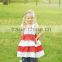 high quality toddler girls stripes ruffle 4th of july outfits for wholesale