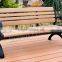 Outdoor wood plastic composite bench, waterproof garden bench