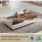 Living Room Furniture Tea Table Design,modern Wood and Glass Coffee Table With Storage