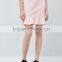 Lady Fashion Style Blush Midi Fluted Hem Skirt With OEM Services