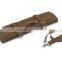 custom high quality waxed canvas leather knife roll bag