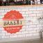 custom printed indoor concrete wall stickers