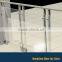 Clear toughened deck railing glass panels