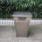 Outdoor trash can stainless steel waste bin