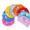 Children Comfortable Wear PU Waterproof Earmuffs Cartoon Dolphin Swimming Cap