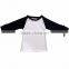 Wholesale sleeve plain blank raglan t shirt best quality raglan shirt