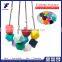 2016 hot sale ellipse beads necklace new style silicone jewelry chain necklace
