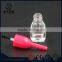 Mini glass bottle with cap and brush sealing nail polish glass bottles