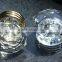 Crown shape crystal glass cabinet knobs on brass base 35MM