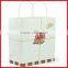 Handmade New Design Simple Craft Fresh White Printing Shopping Bags