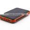 Hot new products for 2016 Waterproof solar power bank 10000mah Universal power bank dual usb externl battery