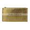 Zipper closure foldable soft pouch bag gold wallet case shenzhen factory wallet leather case