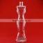 Decorating glass liquor bottle crystal clear empty glass bottle wholesale glass spirit bottle