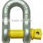 Drop Forged Hardware Tempered Alloy Steel/carbon Steel Lifting Hoist DW Shape High Strength Shackle(alloy Steel)