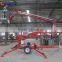 12m Manual trailer aerial work platform