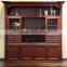 Dark Brown Low Price Glass Window Wine Cabinets