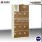 15 door stainless steel wardrobe multi-door clothes shoes cabinet with 5 layers