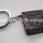Black carbon fiber key chain ,cheap fashion custom keychain for gift /Christmas / festival