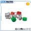 ART.5007 Forged nickel plated 2 port ball valve floor heating system water segregator brass pipe manifold water distributor