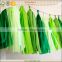 Small Hanging tissue paper tassel for wedding decoration