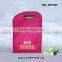Green reusable Recycled felt grocery bags with handle