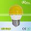 colour mini bulb140 degree glass led bulb e27 1W 2W 3W led colour mini bulb