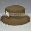 Fashion quality brand OEM floral pattern embroidery logo custom made fisherman bucket hat