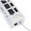 New 7 Ports USB2.0 Hub with On/Off Switch+ good for promotion gift