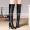 2016 factory wholesale women over knee high heel boots CP6892-2