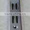 Metal double H shaped slotted channel