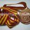 Cheap Antique Brass Metal Award Medal With Ribbon
