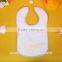 Jinhua Manufacturing 100% Organic Cotton Disposable Baby Bibs With Snaps