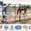 White/black steel horse paddock fence